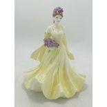 Boxed Coalport Limited Edition Flower Ladies Collection figure Dearest Iris, with cert