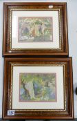 Two framed prints with images of naked ladies(2)