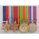 WW2 Medal Group to including 39-45 Star, The Burma Star, Defense & War Medal