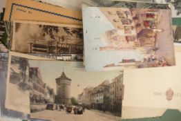 Edwardian postcard album full of cards and a good loose selection in addition. Mainly British