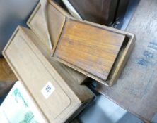A large collection of Empty Wooden Chess Boxes, Wooden boxes & similar