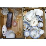 A mixed collection of items to include, decorative glassware, Oriental Egg shell type tea ware,