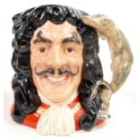 Royal Doulton large Character Jug Captain Hook D6947