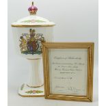 Francesca Commemorative Chalice , limited edition of 25, boxed with cert