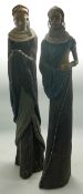 Two Large Resin Soul Journey branded African figures, tallest 43cm(2)