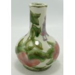 Cobridge Stoneware Foxglove Patterned Vase, height 12cm, silver line seconds