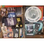 A large collection of Elvis memorabilia (2 trays).