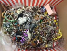 Large quantity of vintage and modern costume Jewellery
