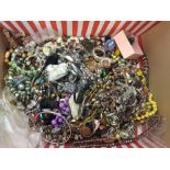 Large quantity of vintage and modern costume Jewellery