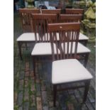 Set of 6 good quality modern dining chairs (6).