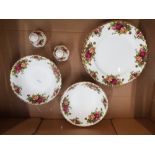 Royal Albert Old Country Roses Patterned Items to include 6 Cereal Bowls, 6 Salad Plates and