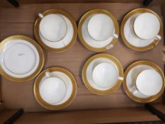 Wedgwood Ascot pattern Tea ware items to include 6 tea Trios (1 saucer a/f)