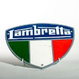 Lambretta Scooter Advertising Solid Cast Iron Wall Plaque