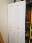 Two new internal doors, 1 x 4 panel, 1 x 6 panel, both 30" x 78" (2).