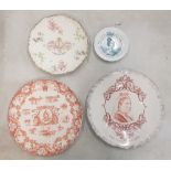 An interesting and rare group of plates commemorating Queen Victoria.