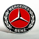 Mercedes Benz Solid Cast Iron Wall Plaque