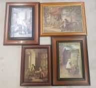 A group of 4 framed prints