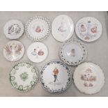 A group of Royal Commemorative plates depicting King Edward VII and Queen Alexandra.