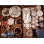 A mixed collection of ceramic items to include Aynsley fruit bowl, Hudson & Middleton Stoke City