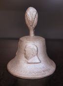 RAF Benevolent Fund 1939-45 Victory bell, cast from metal from German aircraft shot down over