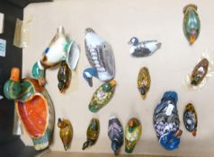 A collection of Resin & Paper Mache mallards & ducks