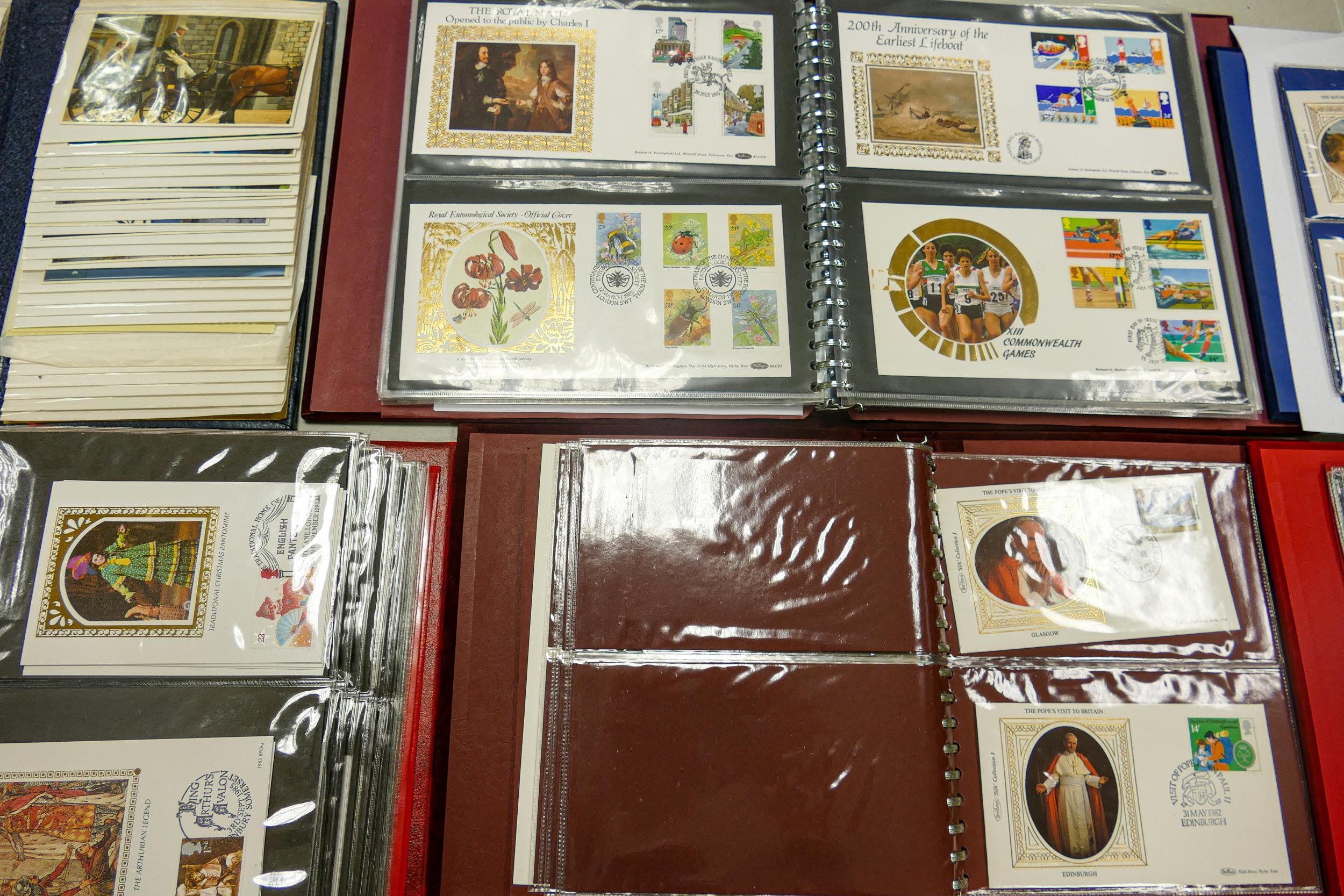 A collection of first day cover stamps, comprising an album of Special Edition Royal cover envelopes
