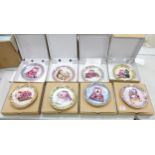 A collection of Danbury Mint Bagpuss Theme set of 8 Wall plates, limited edition with cert