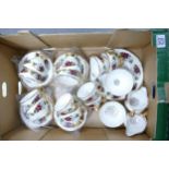 Royal Imperial floral decorative tea ware. 42 pieces