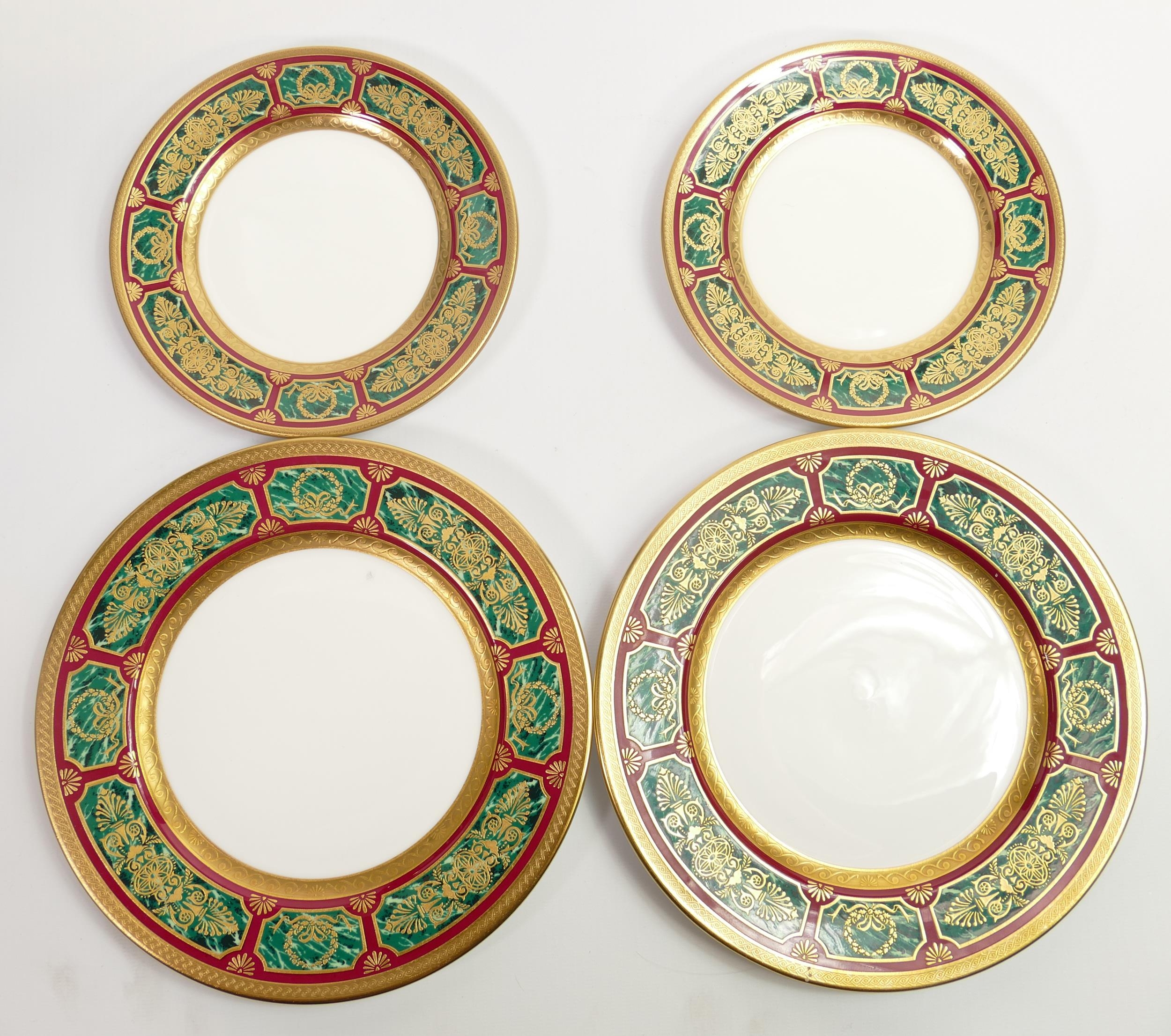 De Lamerie Fine Bone China heavily gilded Desert & Side Plates, specially made high end quality