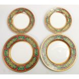 De Lamerie Fine Bone China heavily gilded Desert & Side Plates, specially made high end quality