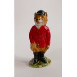 Anita Harris Foxy Gent figure, limited edition 8/14. Gold signed to base, height 14cm