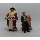 Royal Doulton Character Figure Town Crier(seconds) & Grandpa's Story Hn3456(2)