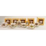 Royal Doulton Brambly Hedge miniature cup & saucer sets including boxed Summer, Autumn, The Birthday