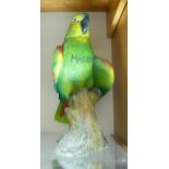 Northlight Group of Resin Parrot Figure, with chips to wings. These items were removed from the
