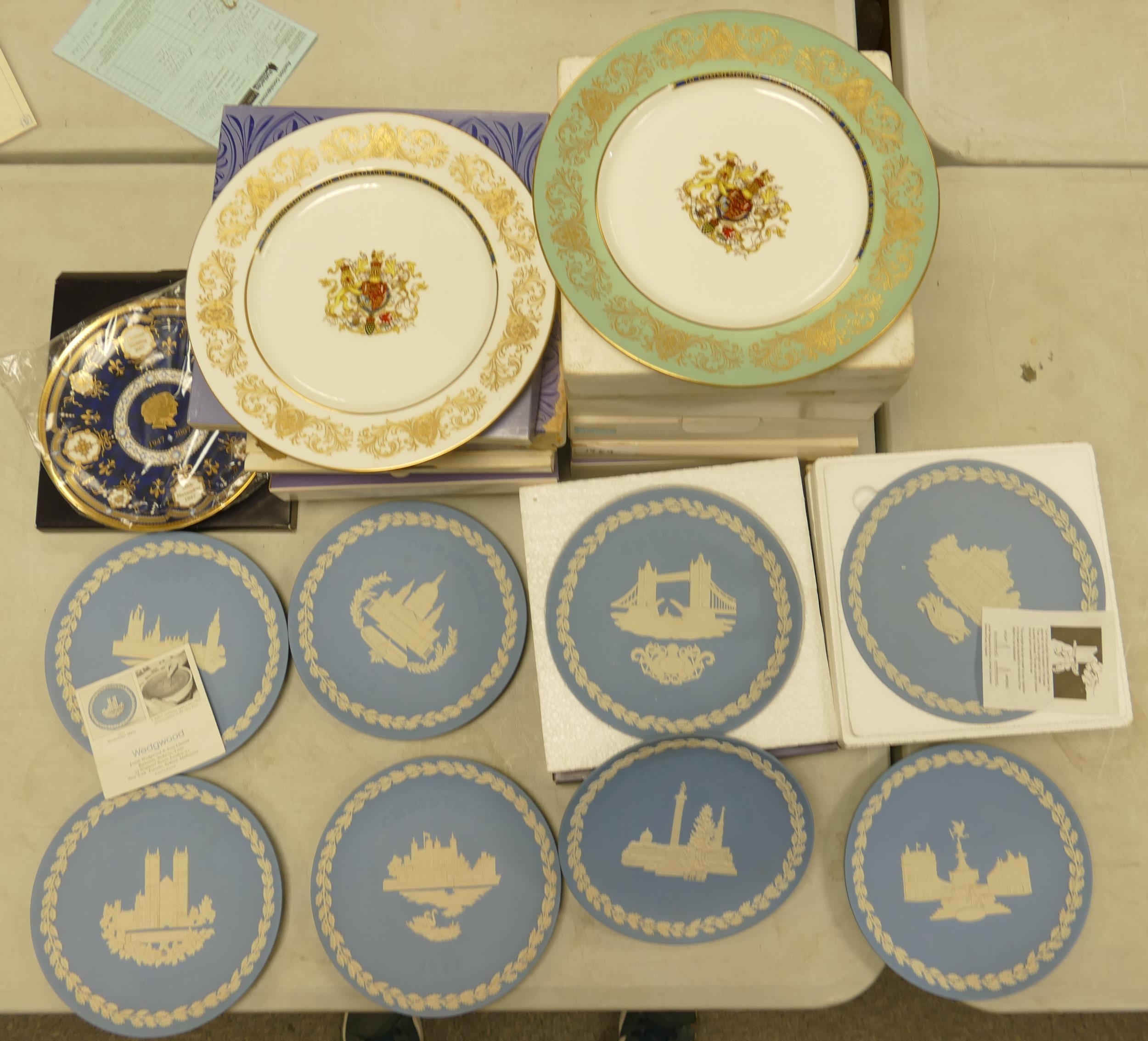 A Collection of Wedgwood Jasperware, Royal Worcester & Wedgwood Christmas plates (19)