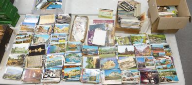 Gigantic postcard collection approx 4500 cards roughly, dating from earlier 1900's but mainly more