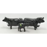 Beswick Aberdeen Angus family, Comprising Bull 1562, Cow 1563 and Calf 1827A (3).