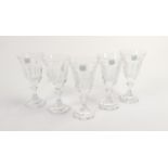 Boxed Serves for De Lamerie Fine Bone China heavy Undecorated Glass Crystal White Wine Glasses,