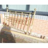 Quality Brass Reproduction Double bed, width 4ft 10"
