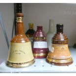 Wade Ceramics, a collection of Bells Whiskey Decanters including last one produced, These items were