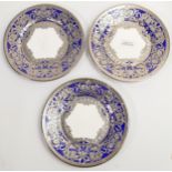 De Lamerie Fine Bone China heavily gilded Royal Bow side Plates, specially made high end quality