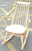 Blonde Ercol Rocking Chair