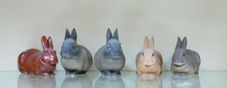 Northlight Group of Resin Rabbit Figures, These items were removed from the archives of the Wade
