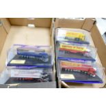 A collection of Boxed Die Cast Model Oxford Haulage Company Trucks(2 trays)