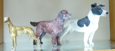 Northlight Group of Resin Dog Figures, all with damages. These items were removed from the