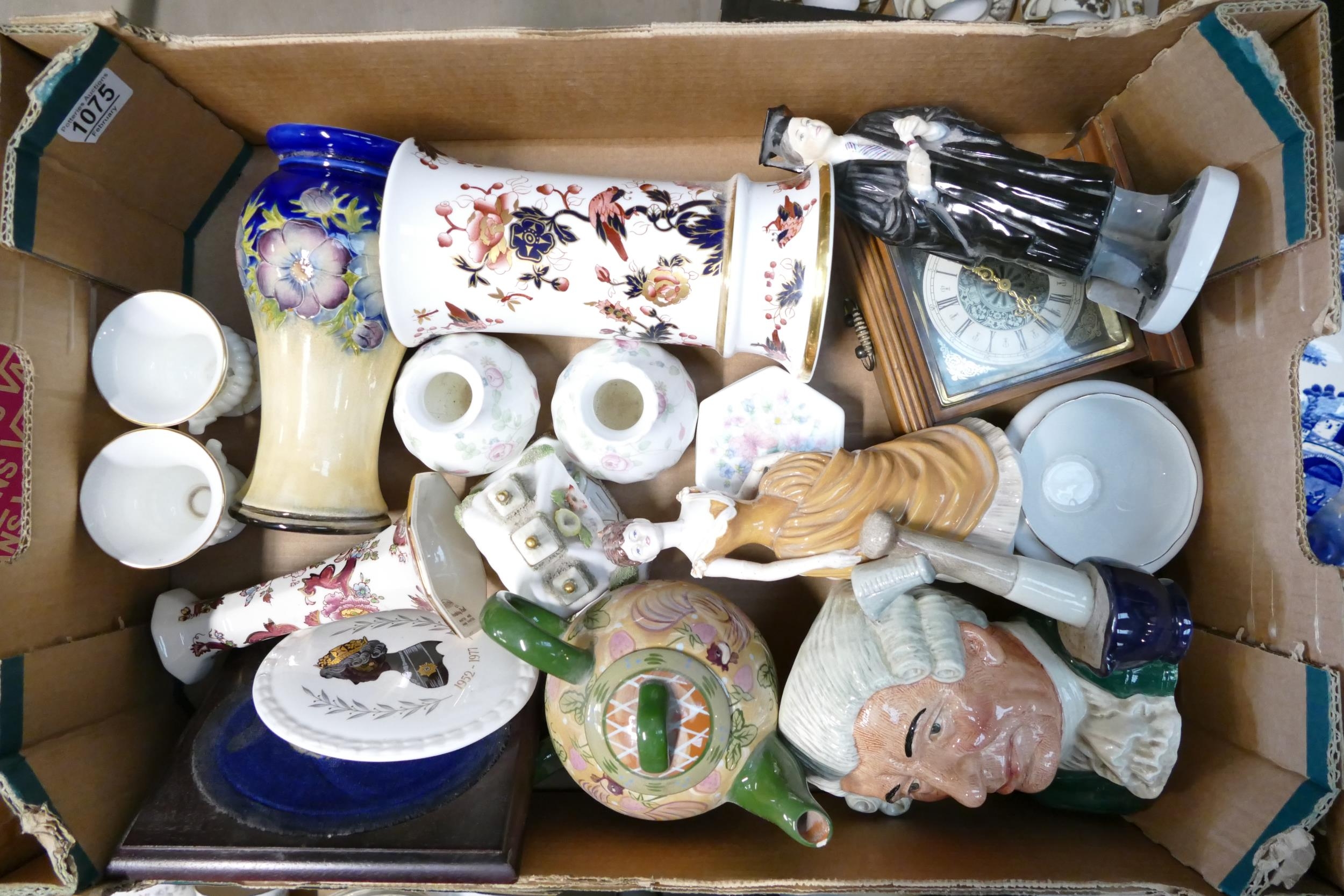 A mixed collection of items to include seconds Coalport Figures, Wedgwood floral pots, Limited