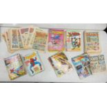 A large collection of 1980's Comics including, Starwars, Chips, Champ, Spike Toy Rovers, Buddy