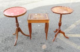 Three Small Antique Style Occasional Tables(3)