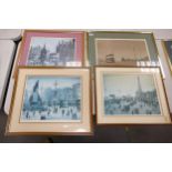 A collection of Arthur Delaney Signed Prints of Manchester & Blackpool, 3 times noted as limited
