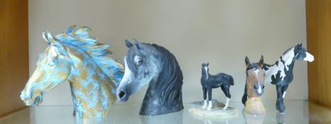 Northlight Group of Resin Horse Figures, (some damage) These items were removed from the archives of